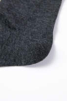 戈宝男士条纹款长筒袜子黑灰色