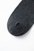 戈宝男士条纹款长筒袜子黑灰色