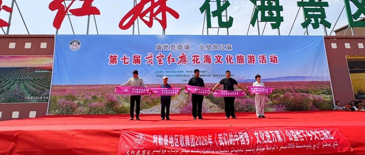 盛世觅奇境•戈壁赏红麻!第七届戈宝红麻花海文化旅游节盛大开幕